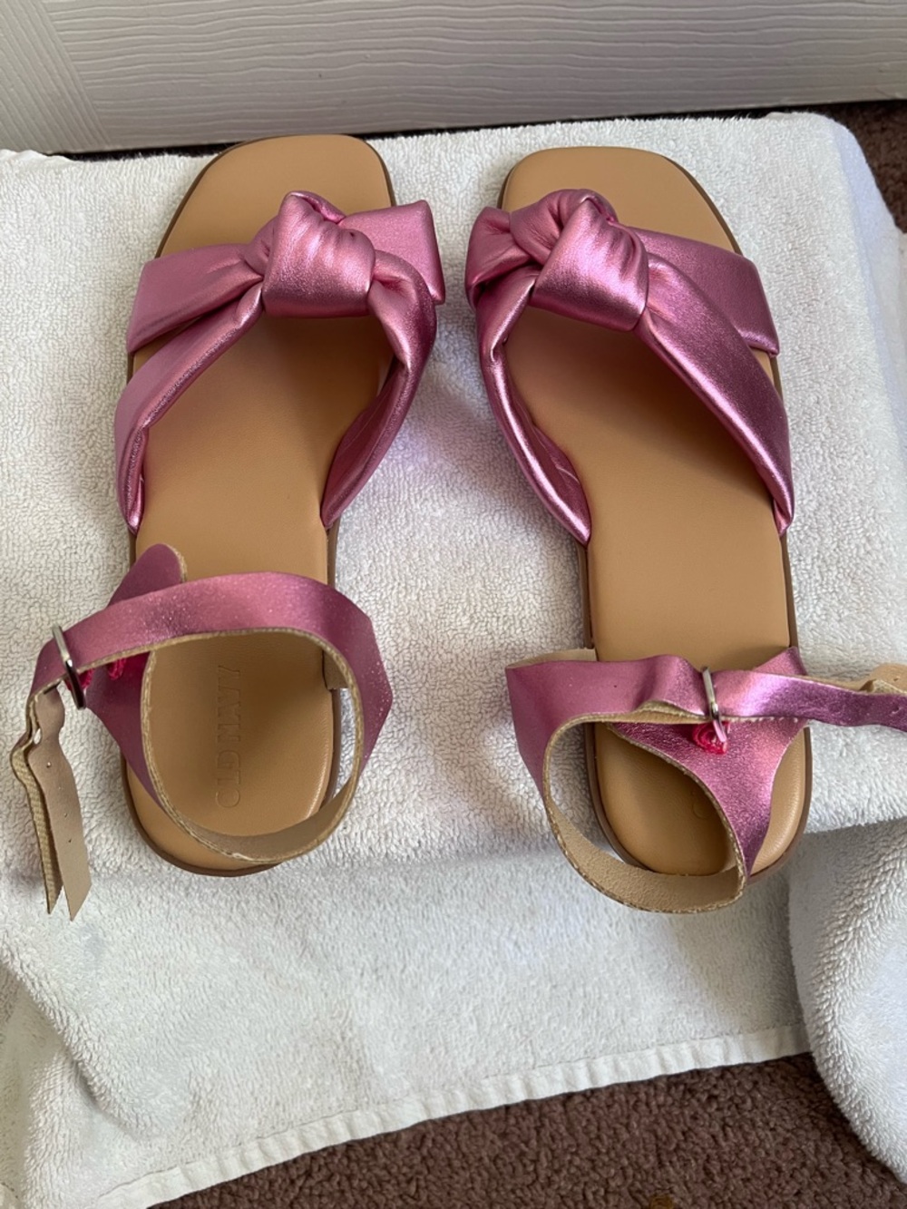 Metallic Pink Knot Strap kids - Picture 2 of 4